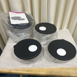 Tupperware Vent N Serve 3 Pc Round Set X2