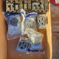 60 Amp EATON Circuit Breaker / 50 Amp Outlet