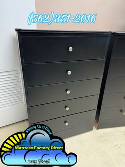 Five drawer black compressed cajonera Comoda nueva new
