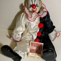 Vintage 1983 Dynasty Porcelain Clown