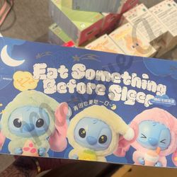 🩵 Miniso Stitch Eat Something Before Sleep Sealed Set