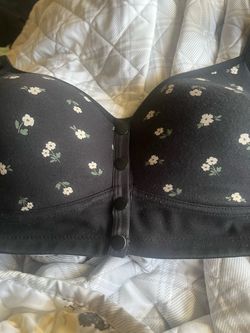One Black flowered bra no underwire
