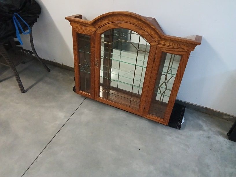 Wooden Wall Cabin With Glass Doors