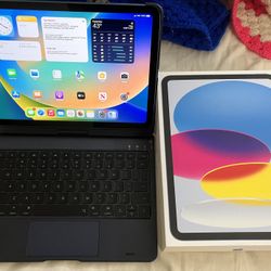 IPAD 10th GEN WI-FI & Cellular With Bluetooth KEYBOARD 