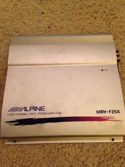 Alpine MRH-F254 Four Channel Drive Power Amplifier