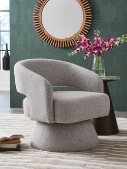Nashkins Pebble Swivel Accent Chair (Online Special Price)