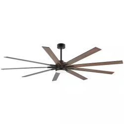 84” Windmill Ceiling Fan w/ LED Light & Remote – Large Modern Farmhouse Fan