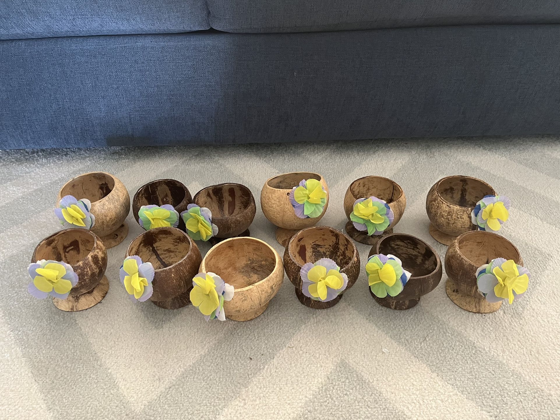 Tiki Coconut Cups Set Of 12