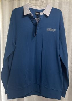 XL RIPNDIP Intertwined Blue & White Rugby Shirt 