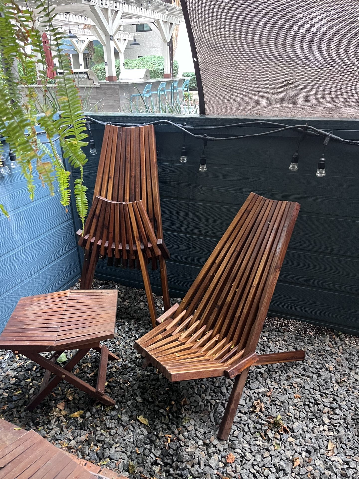 Wood Patio Chairs Folding With Table