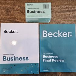 Becker CPA Exam Review Book Business (BEC) V4.0 with Final Review Book And Flashcards