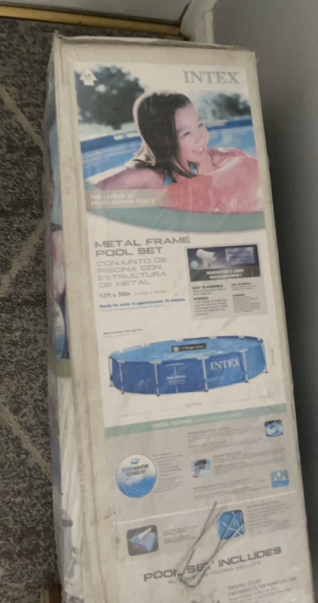 12x30 INTEX FRAMED POOL WITH PUMP BRAND NEW