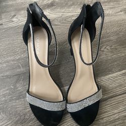 Black Sparkling Heels 