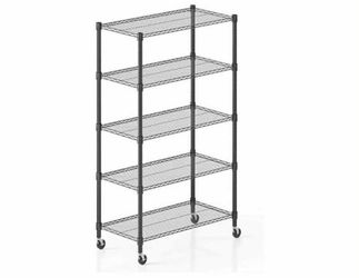 New in box- (14" × 36" x 72") 5- Tier Wire Rack Shelves Storage Shelving