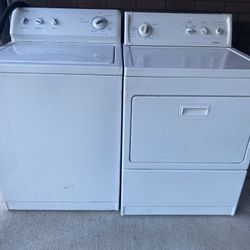 KENMORE WASHER AND DRYER ELECTRIC BOTH WORKING GREAT SUPER CAPACITY SUPER CLEAN INSIDE AND OUT SIDE PLUS ALL THE WATER HOSES INCLUDING 