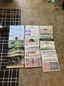 Collector Santa Anita park calendars