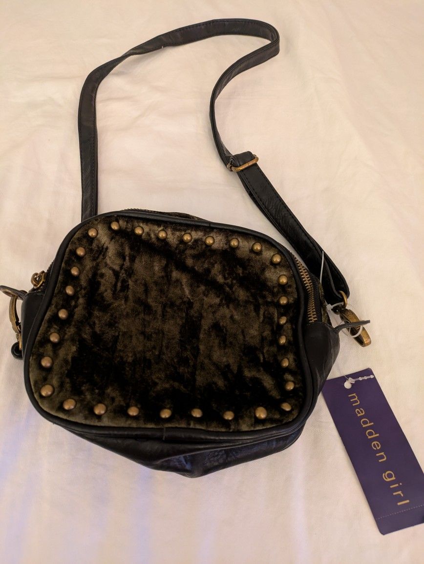 New Olive Green/Black Crossbody Bag