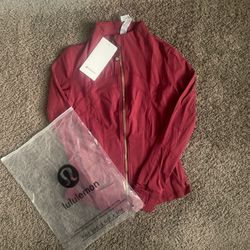 Wine Red Gold Zipper Lululemon Define Jacket 