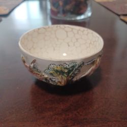 vintage Capodimonte porcelain bowl
