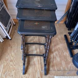 Antique Nesting Stacking Tables 