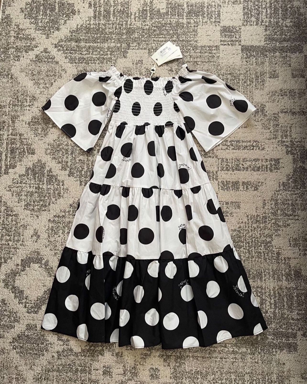 NWT TWINSET KIDS POLKA-DOT SHIFT DRESS