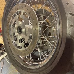 Spoke  Chrome  Rims And Tires