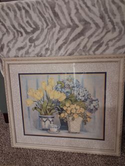 Barbara Mock  wood frame w/signature