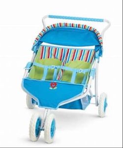 American girl Bitty Baby Double Stroller