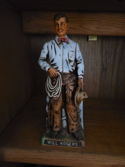 Will Rogers - McCormick porcelain whiskey decanter