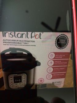 Instant pot 3 qt 7 in 1 pressure cooker