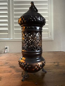 Vintage Handmade Copper Lantern