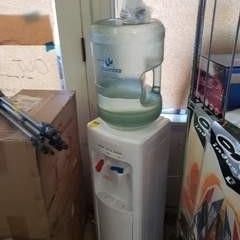 WATER DISPENSER WITH WATER FILTER  HOT AND COLD AND REFRIGERATOR CABINET  FITS 5 GALLON OR 3 GALLON BOTTELS