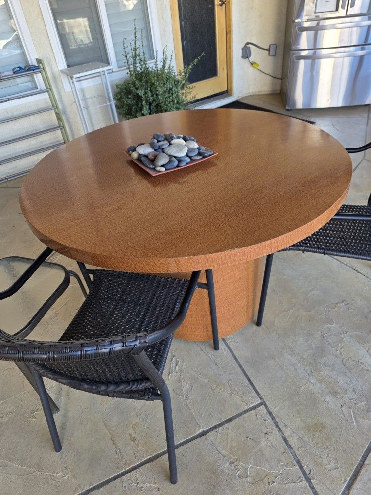 Large Laminate Kitchen Table. 48 Inches Across. Base Included.