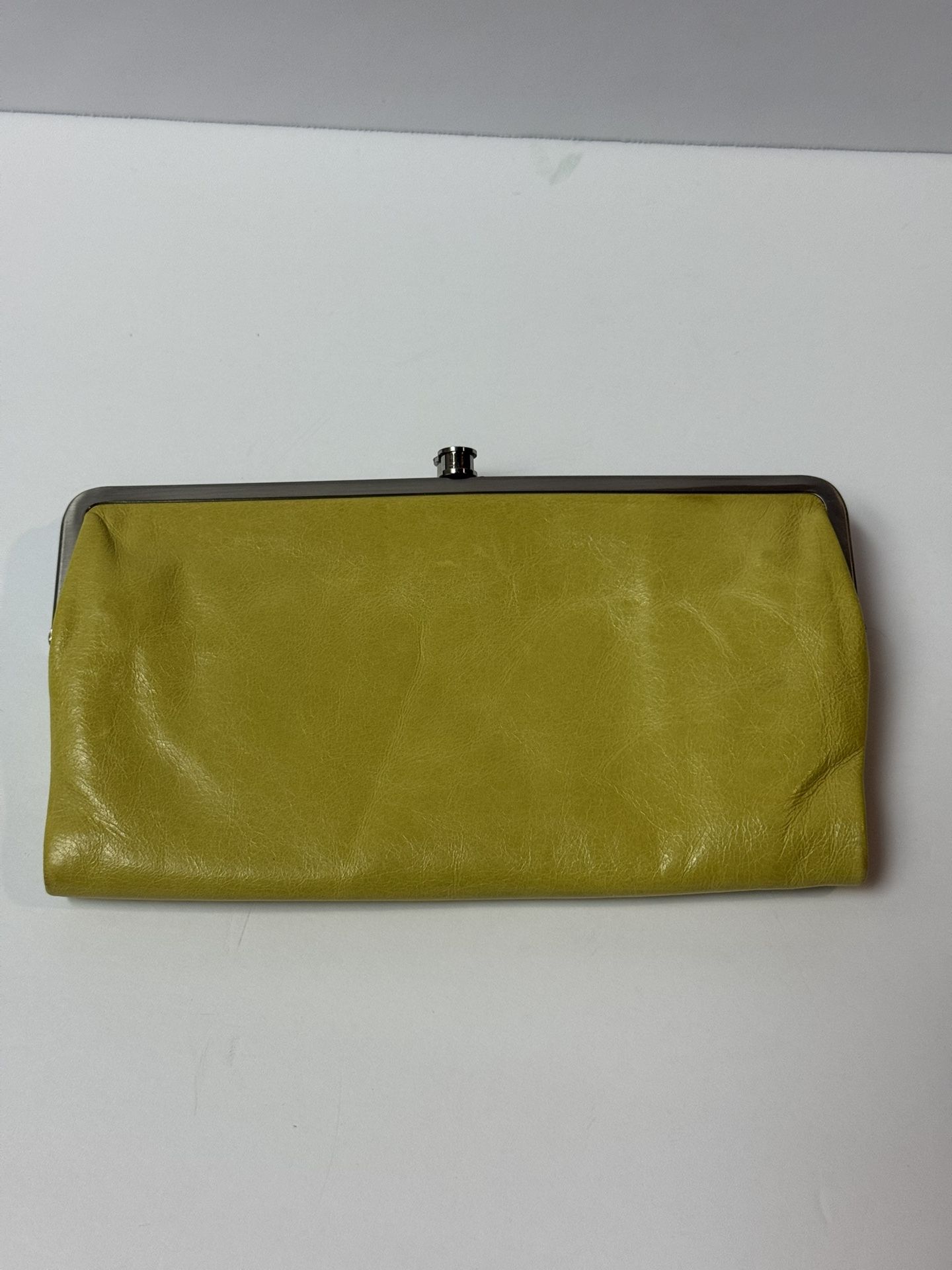 Vintage Hobo Lauren Clutch Wallet Mustard Leather