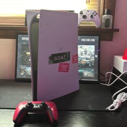 PlayStation 5 With Red Controller