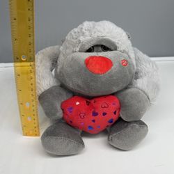 Homerbest Monkey Ape Plush Holding Heart 8” tall