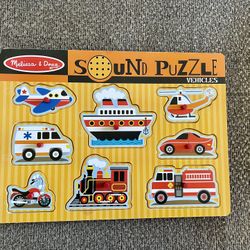 Melissa and Doug Vehicle sound puzzle