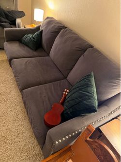 Matching Loveseats available (1 double and 1 triple)  (charcoal gray)