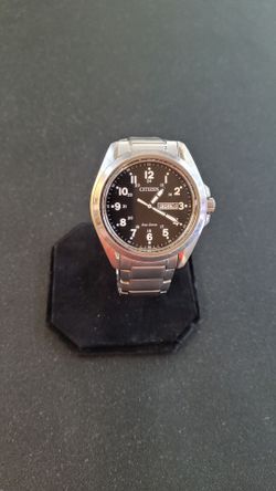 Citizen AW0050-82E Gent's Sport Black Dial Steel Bracelet Watch