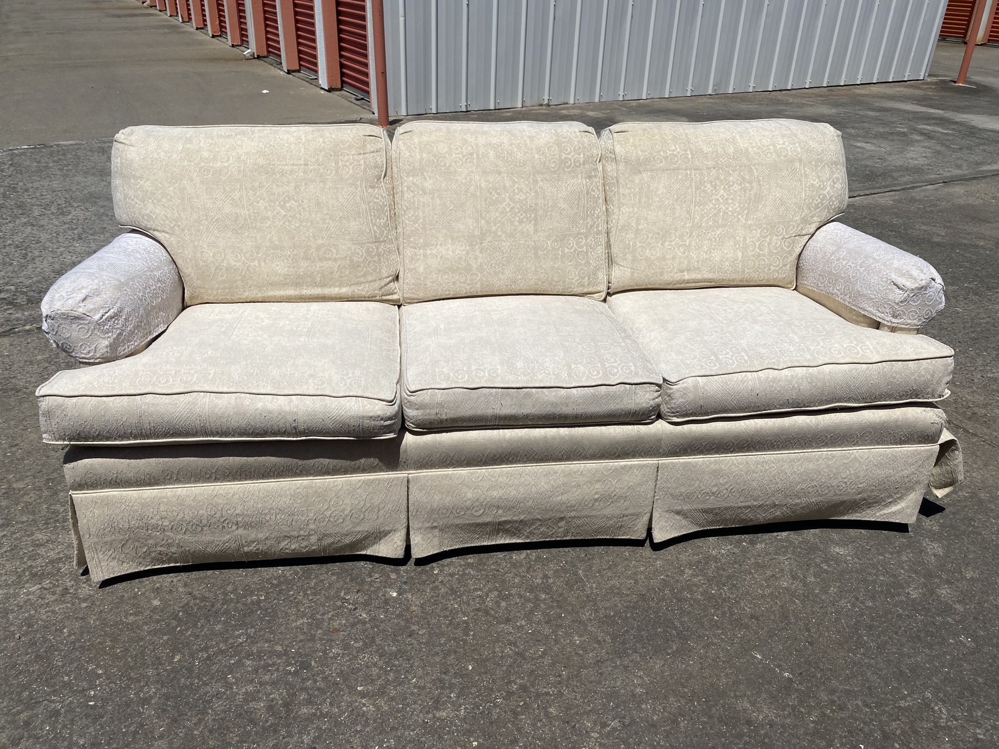 White Ethan Allen Couch