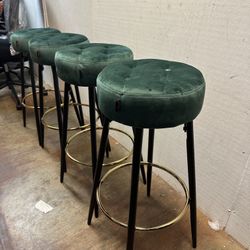 Set Of 4 Barstool Backless 30"