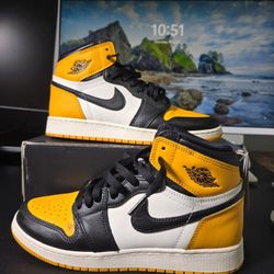 Jordan 1 Retro High OG Taxi (GS) - Size 6.5Y