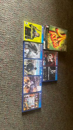 1 PC Game & 7 PS4 games.