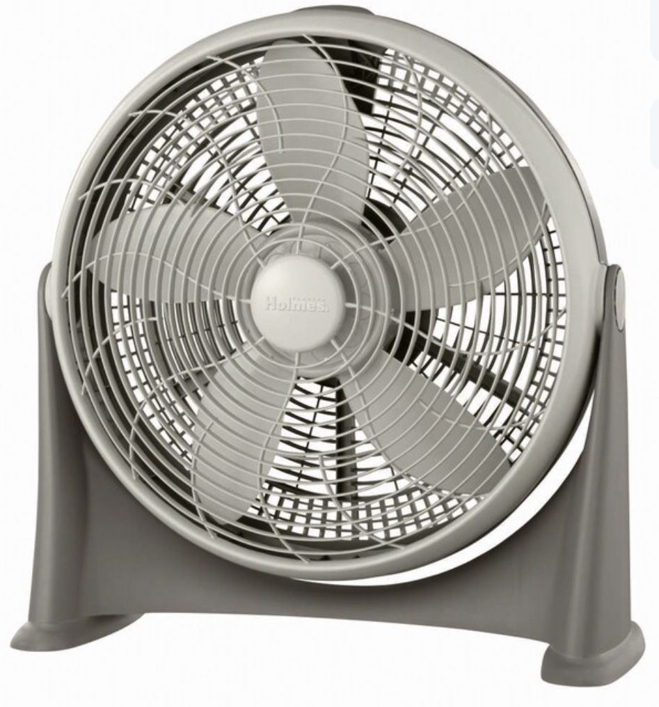 Holmes 20-in 3-Speed Indoor Grey Stand Fan