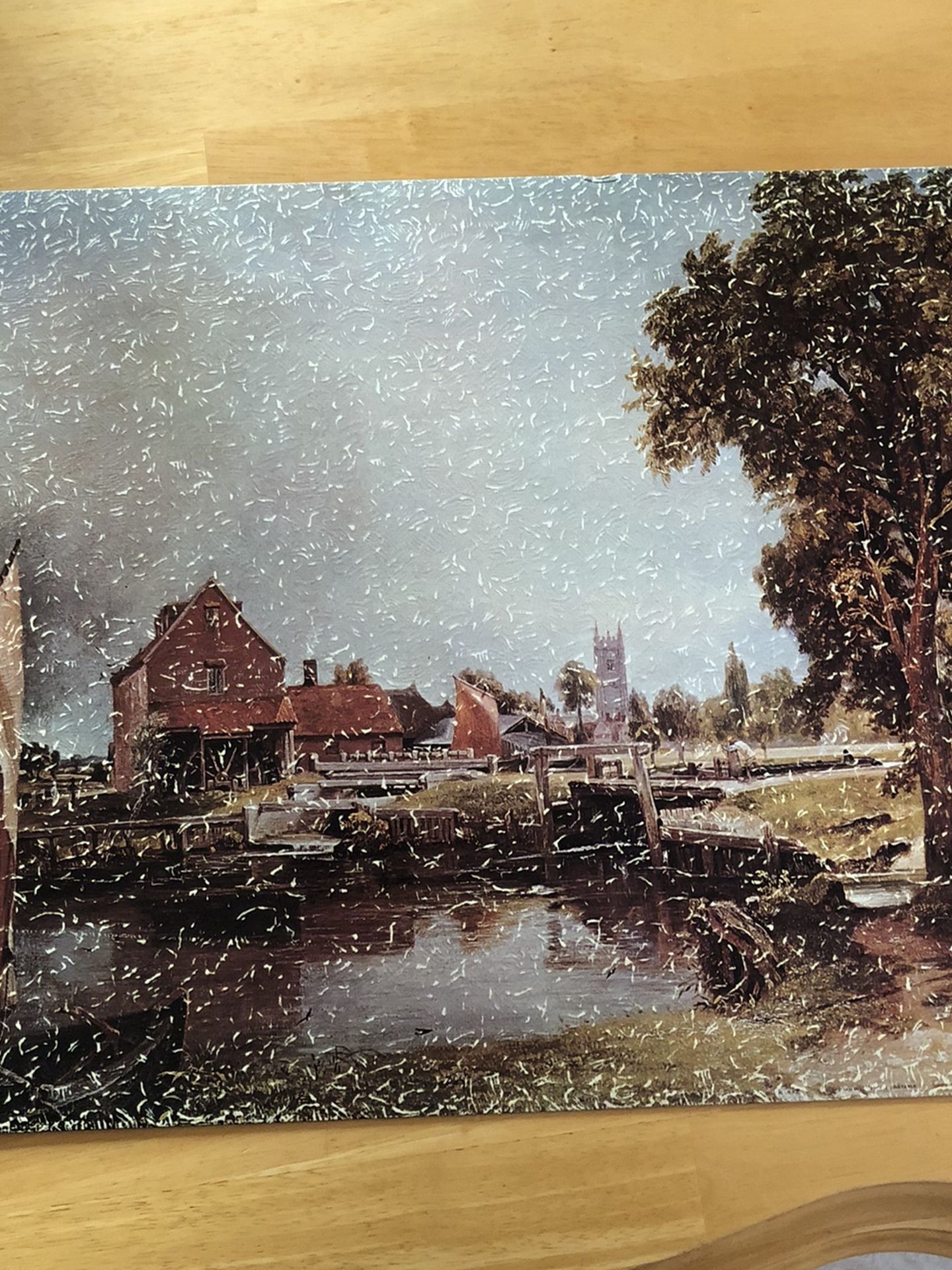 Dedham Mill By Constable 16x20 Litho