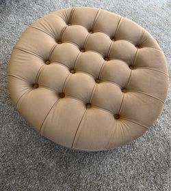 Round Storage Ottoman – Excellent Condition – $100 OBO