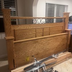 King Size Bed Frame and Night Stands 