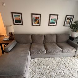 Sofa (Pluma Plush) Gray. $300 OBO