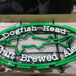 Dogfish Head Brewery Logo LED Lighted Sign