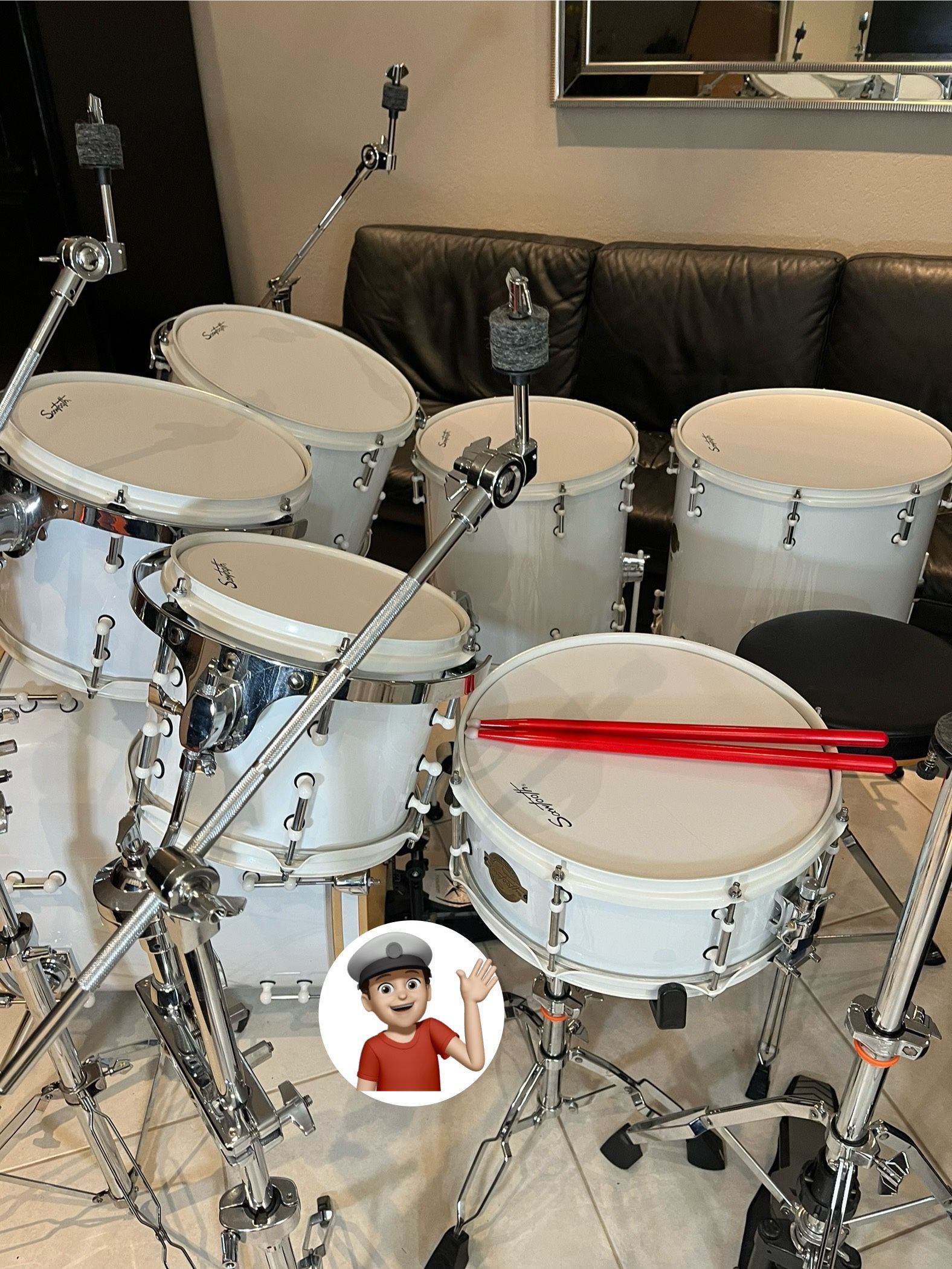 🔥 Sawtooth 7-Piece Drum Set MINT!